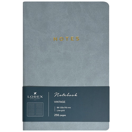 

LOREX Книжка записная VINTAGE B6 128 листов, Книжка записная VINTAGE B6 128 листов