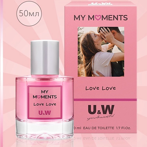 Туалетная вода YOU & WORLD Туалетная вода женская My Moments Love Love Клубника и Ваниль