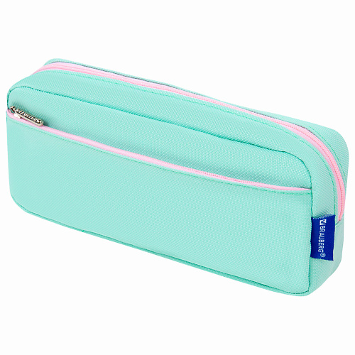 

BRAUBERG Пенал-косметичка PASTEL Мятный, Пенал-косметичка PASTEL Мятный
