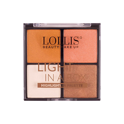 LOLLIS Хайлайтер для лица Highlighter Palette 4 Colors 365₽