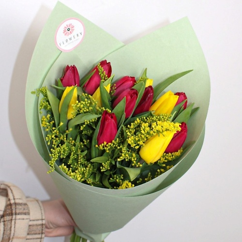 

FLOWERY Букет весенний солидаго M, Букет весенний солидаго M