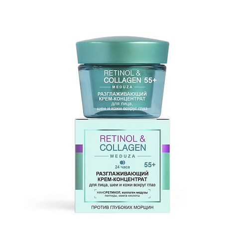 

ВИТЭКС Разглаживающий крем для лица 55+ 24 ч RETINOL&COLLAGEN 45.0, Разглаживающий крем для лица 55+ 24 ч RETINOL&COLLAGEN