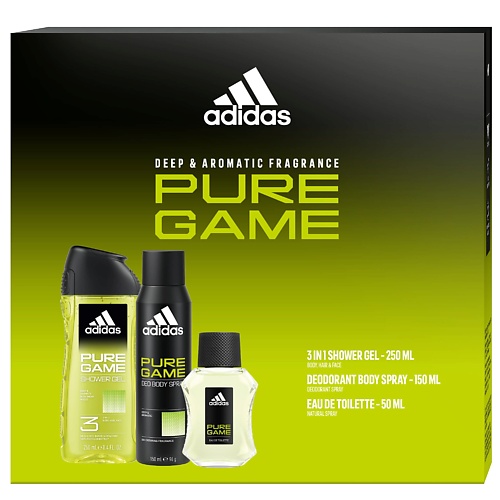 

ADIDAS Парфюмерный набор Pure Game 150.0, Парфюмерный набор Pure Game