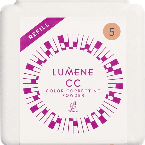 Пудра для лица LUMENE Компактная цветокорректирующая пудра CC Color Correcting, сменный блок