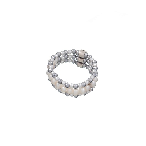 

LANZEROTTI Кольцо, Splendore, стрейч, с жемчугом и гематитом 0.18, Кольцо, Splendore, стрейч, с жемчугом и гематитом