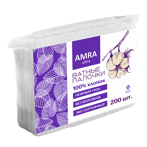 Ватные палочки  Лэтуаль AMRA Палочки ватные в пакете 200.0