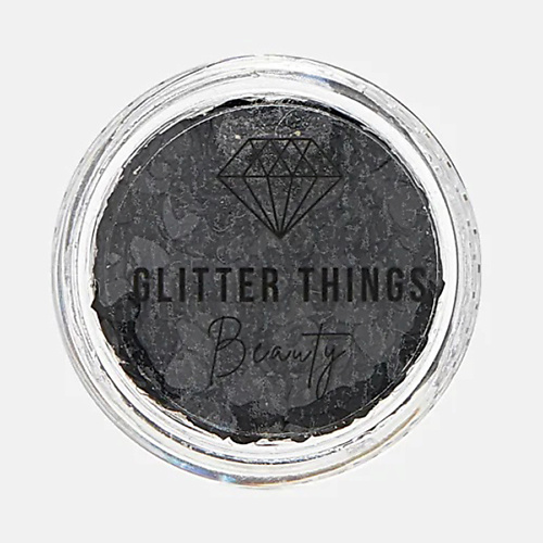   Летуаль GLITTER THINGS Глиттер Гель Блёстки для глаз, лица и тела Черные Сердца 