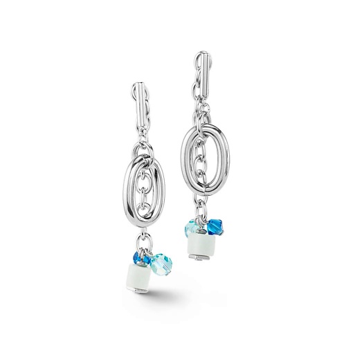 

COEUR DE LION Серьги Neptune's Treasure Blue-Silver, Серьги Neptune's Treasure Blue-Silver