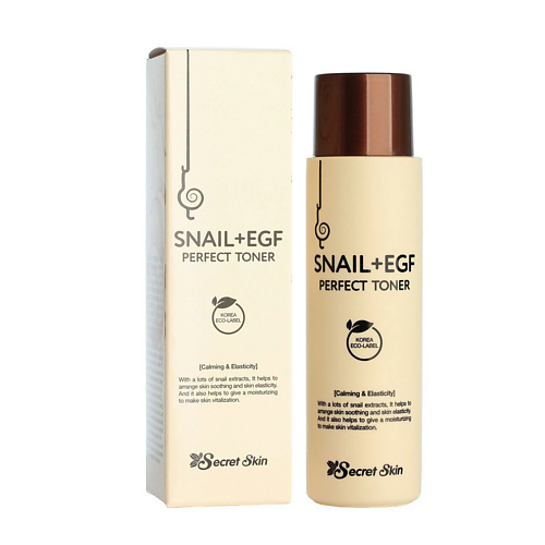 

SECRET SKIN SNAIL+EGF Тонер для лица с экстрактом улитки и EGF 150.0, SNAIL+EGF Тонер для лица с экстрактом улитки и EGF