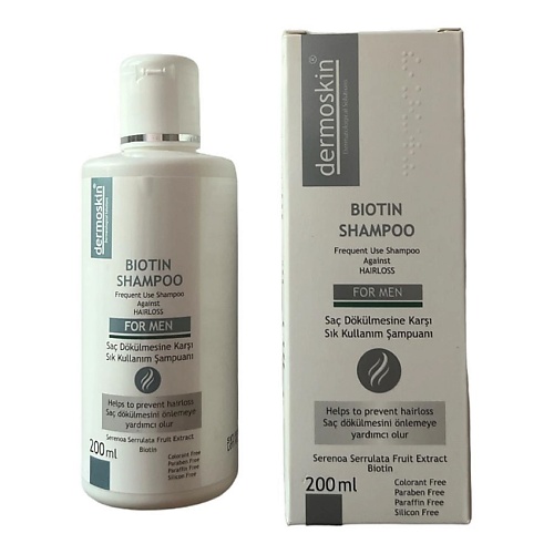 

DERMOSKIN Шампунь мужской Dermoskin Biotin Shampoo For Men 200.0, Шампунь мужской Dermoskin Biotin Shampoo For Men