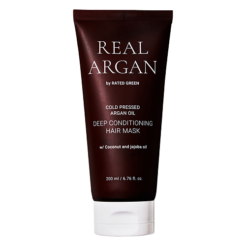 RATED GREEN Маска для глубокого восстановления сухих и поврежденных волос с маслом арганы холодного отжима Deep Conditioning Hair Mask 3240₽
