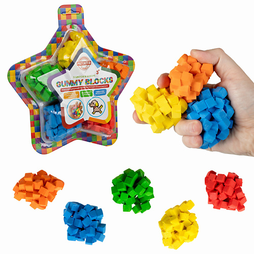 

1TOY Конструктор-пластилин GUMMY BLOCKS 1.0, Конструктор-пластилин GUMMY BLOCKS