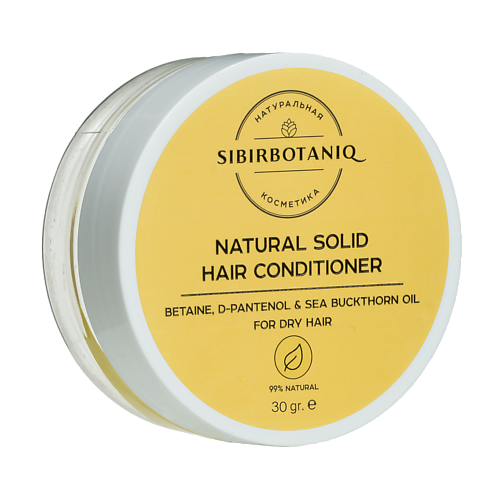 SIBIRBOTANIQ Натуральный твёрдый кондиционер с облепихой для сухих волос 300 1030₽