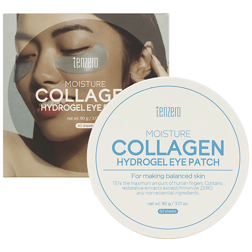 TENZERO Патчи для кожи вокруг глаз гидрогелевые с коллагеном Moisture Collagen Hydrogel Eye Patch 1440₽