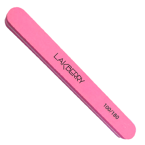 

GET THE REASON LAKBERRY Пилка-баф для шлифовки ногтей узкая прямая 100/180, Пилка-баф для шлифовки ногтей узкая прямая 100/180