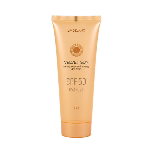 

LIV DELANO Солнцезащитный флюид для лица SPF 50 VELVET SUN 75.0, Солнцезащитный флюид для лица SPF 50 VELVET SUN