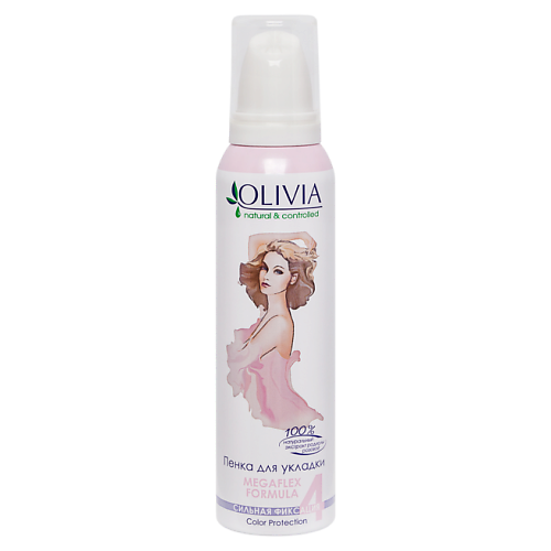 

OLIVIA NATURAL & CONTROLLED Пенка для укладки волос с экстрактом родиолы розовой 150.0, Пенка для укладки волос с экстрактом родиолы розовой