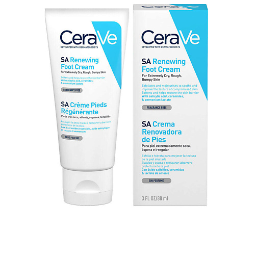 

CERAVE Крем увлажняющий и восстанавливающий для сухой потрескавшейся кожи ног 85.0, Крем увлажняющий и восстанавливающий для сухой потрескавшейся кожи ног
