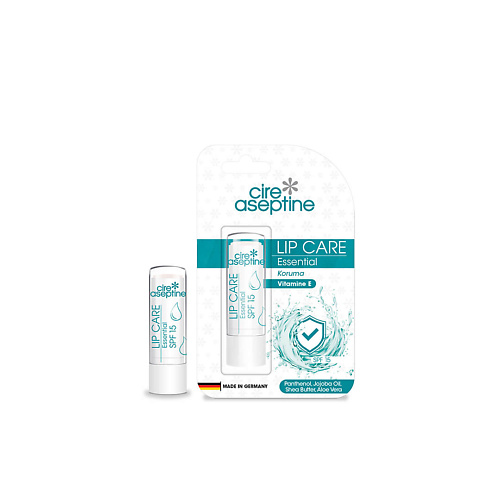 

CIRE ASEPTINE Бальзам для ухода за губами Essential SPF 15 Lip Care Balm 4.5, Бальзам для ухода за губами Essential SPF 15 Lip Care Balm