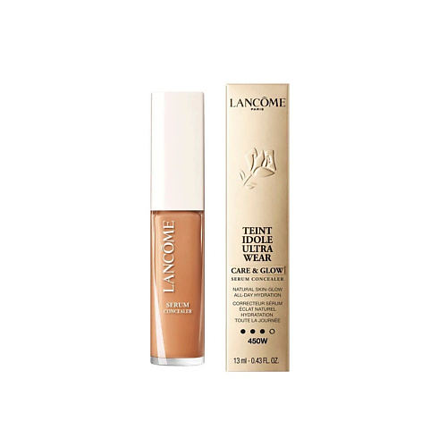 фото Lancome ухаживающий консилер с эффектом сияния teint idole care & glow serum concealer 13.0