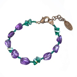 Браслет Ispirazione, аметист, кристаллы