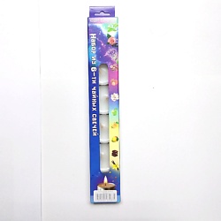 Набор из 6 чайных свечей "Собери коллекцию", хлопок