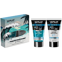 Подарочный набор MEN: ТимБризм Гель для бритья+Бальзам после бритья №1972