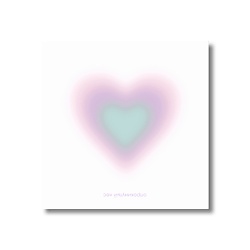 Бумага для заметок 'purple aura heart'