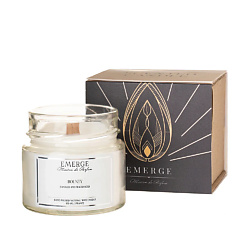 Свеча ароматическая Баунти (Кокос и Шоколад) с деревянным фитилем