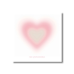 Бумага для заметок 'peach aura heart'