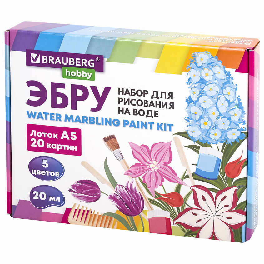 BRAUBERG ЭБРУ набор для рисования на воде, BRAUBERG HOBBY купить по ...
