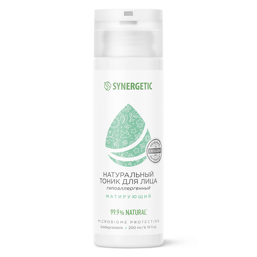 SYNERGETIC Матирующий тоник для лица купить по цене 249₽ в ЛЭТУАЛЬ