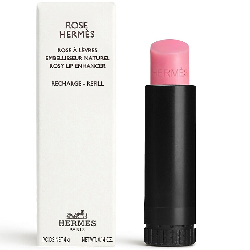 HERMES Оттеночный бальзам для губ Rose Hermès. Сменный блок (рефилл ...