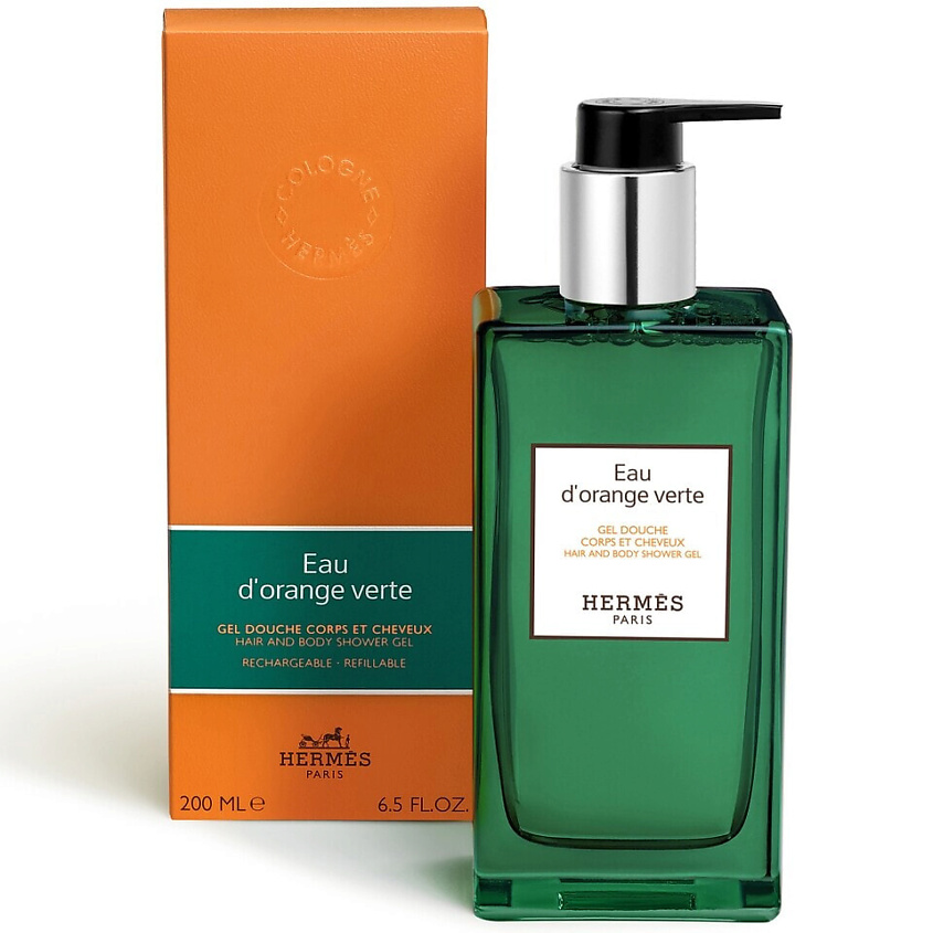 HERMES Парфюмированный гель-шампунь Eau D'Orange Verte, для тела и ...