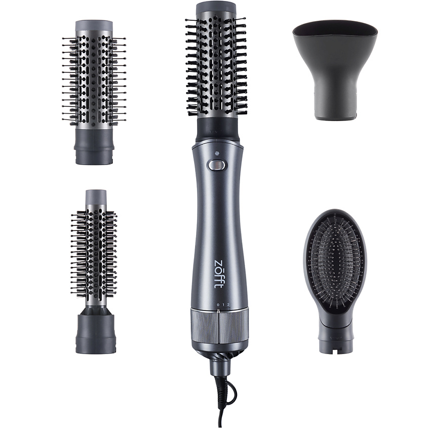 ZOFFT Фен-щетка Brush Style 4 в 1 (HB300), Серый купить по низким ценам ...