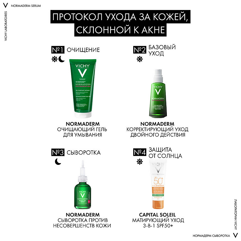 VICHY Пробиотическая обновляющая сыворотка против несовершенств кожи Normaderm Probio-BHA Serum – фото 6