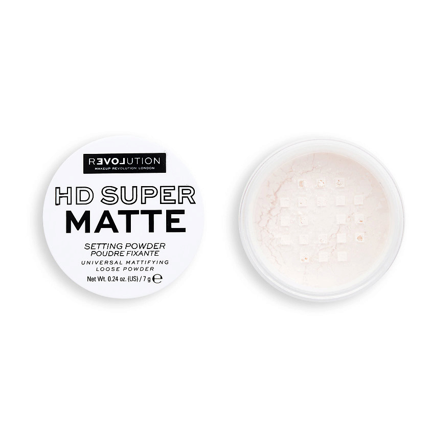 RELOVE REVOLUTION Рассыпчатая пудра для лица Super HD Setting Powder фиксирующая, прозрачная, матирующая – фото 3