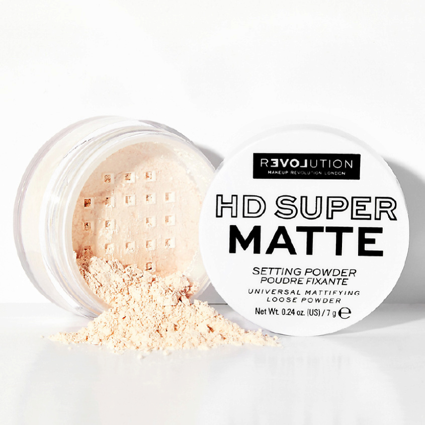 RELOVE REVOLUTION Рассыпчатая пудра для лица Super HD Setting Powder фиксирующая, прозрачная, матирующая – фото 2