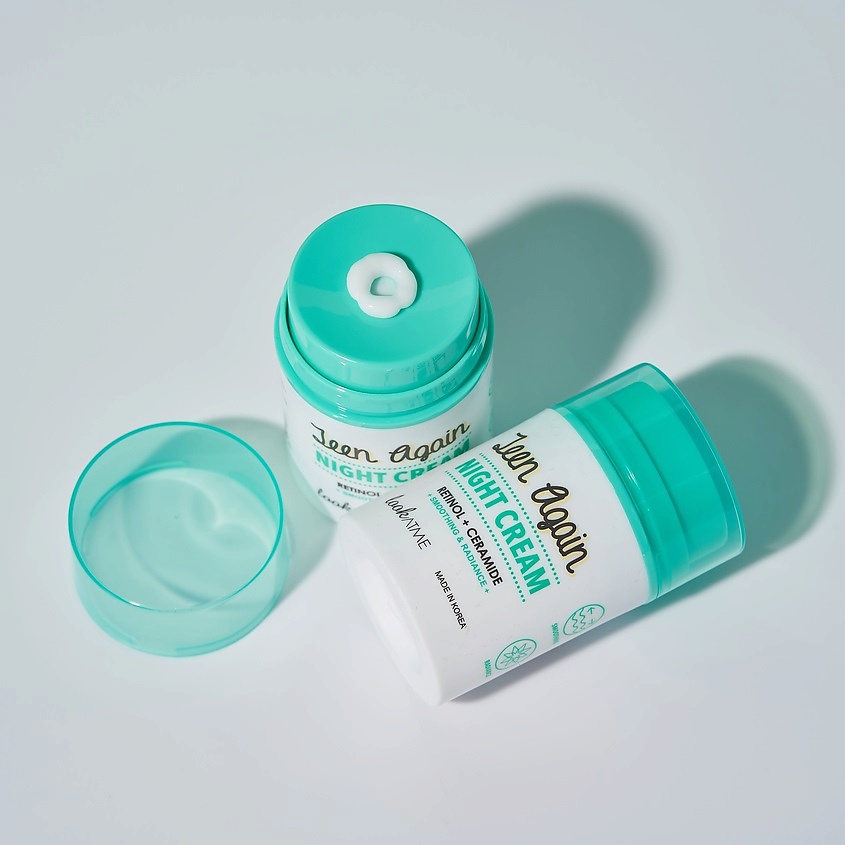 LOOK AT ME Крем для лица ночной с ретинолом и керамидами Teen Again – фото 4