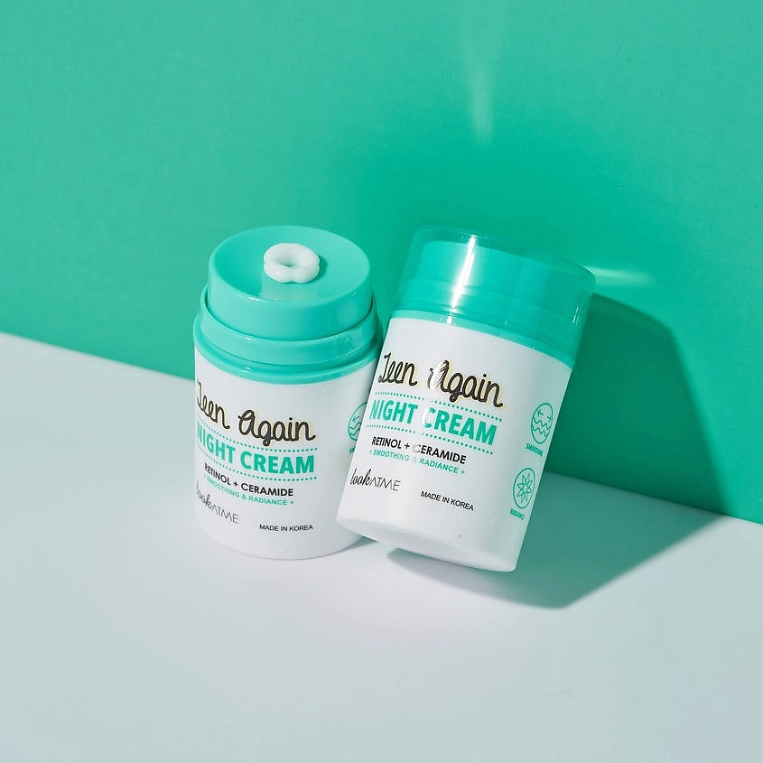 LOOK AT ME Крем для лица ночной с ретинолом и керамидами Teen Again – фото 2