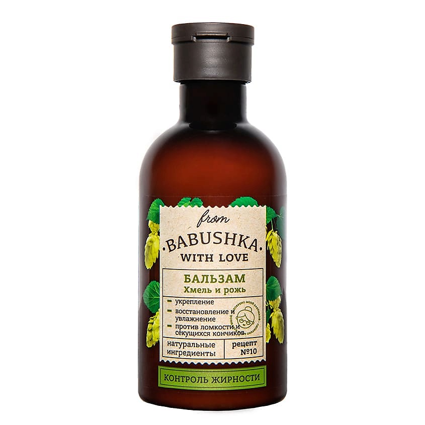 Изображение товара FROM BABUSHKA WITH LOVE Бальзам для волос Хмель и рожь Hair Balm Hops and Rye, 250 мл