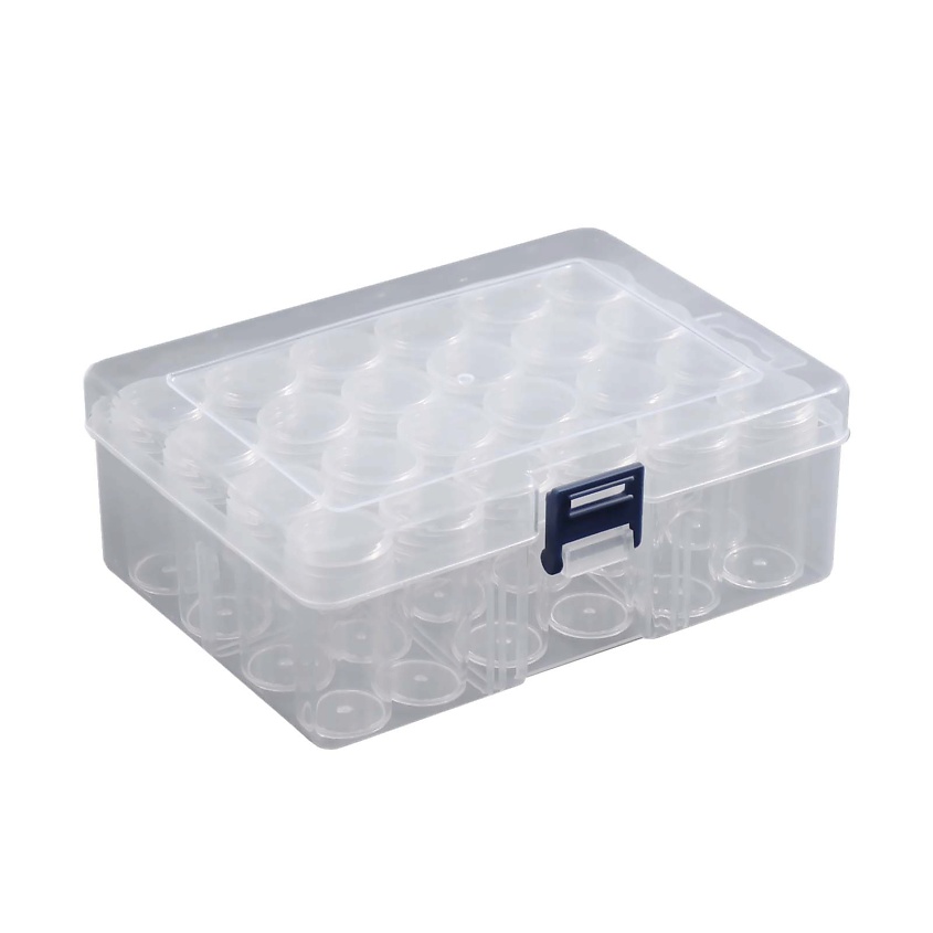 Изображение товара Органайзер для декора и хранения QUEEN FAIR, пластиковый, прозрачный, 5 баночек