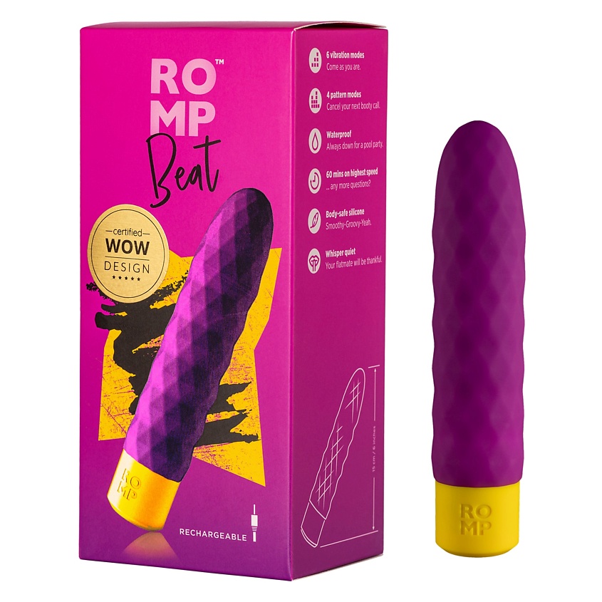 Изображение товара ROMP Beat Мини вибратор, цвет: Розовый