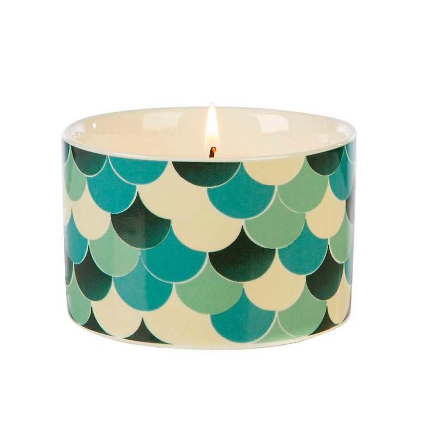 Изображение товара WAX LYRICAL Ароматическая свеча средняя в керамике Зеленый чай и бергамот, 168 г