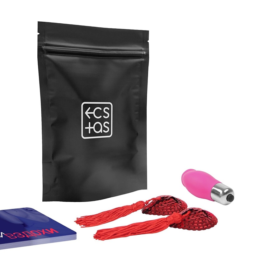 Изображение товара ECSTAS Эротический набор для двоих Ахи вздохи 3 в 1, 1 шт.