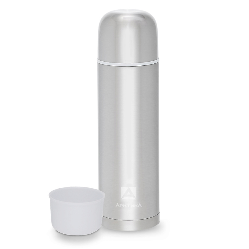 Изображение товара АРКТИКА Термос с чашками 1.2 л, Серебристый