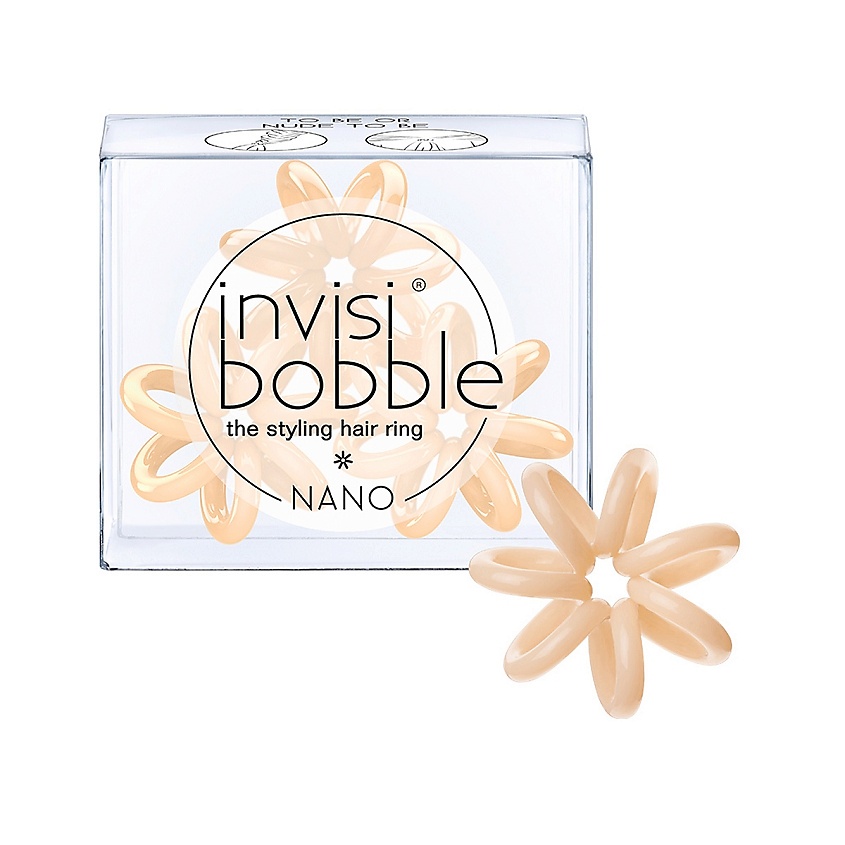 Изображение товара INVISIBOBBLE Резинка для волос NANO To Be or Nude to Be, 3 шт.