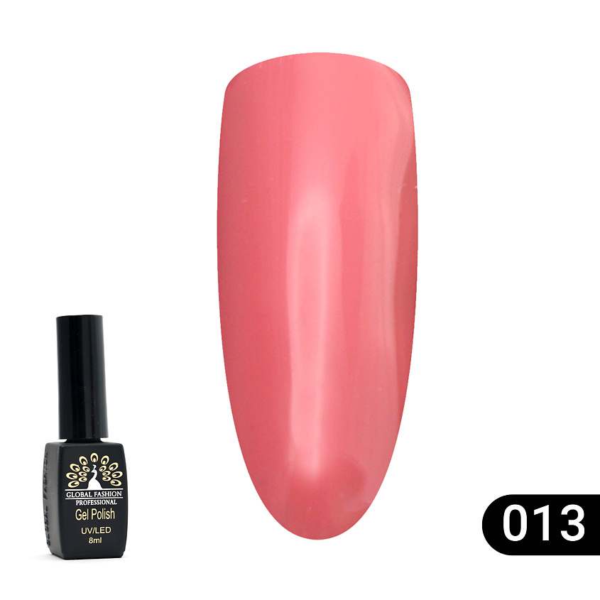 Изображение товара GLOBAL FASHION Гель лак Summer Light 015, цвет: Коралловый