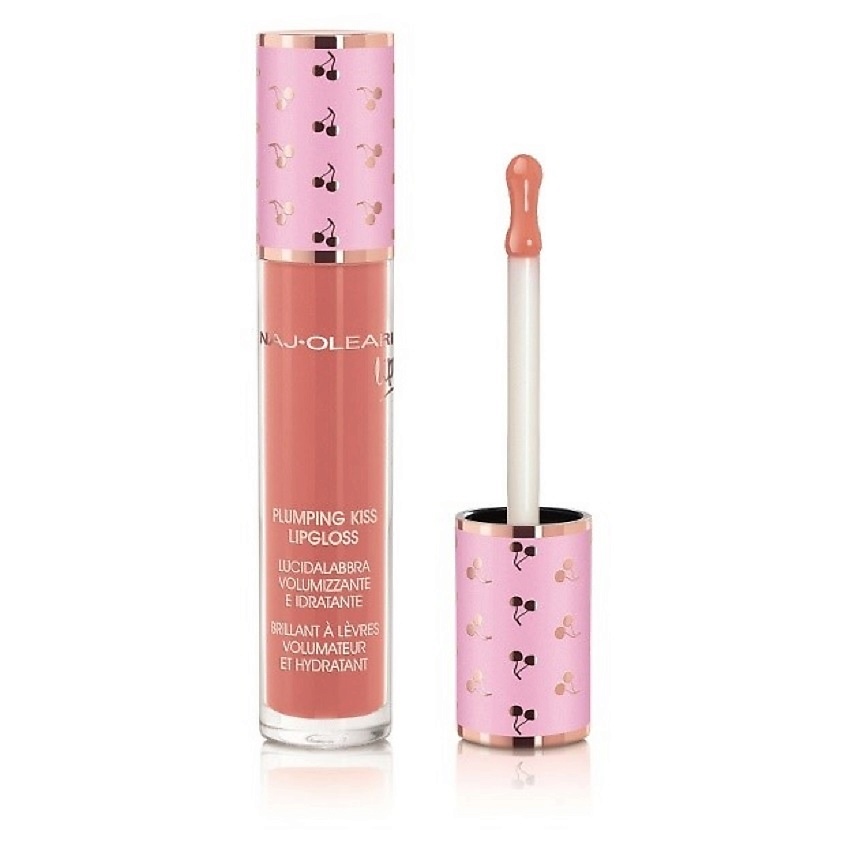Изображение товара NAJ OLEARI Блеск для губ, придающий объем PLUMPING KISS LIP GLOSS, NATURAL PINK 6 мл