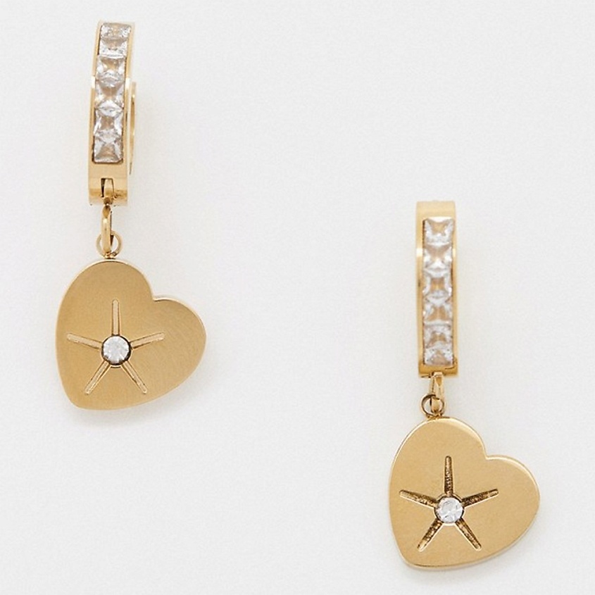 Изображение товара PABUR Серьги STAR HEART, Комбинированный